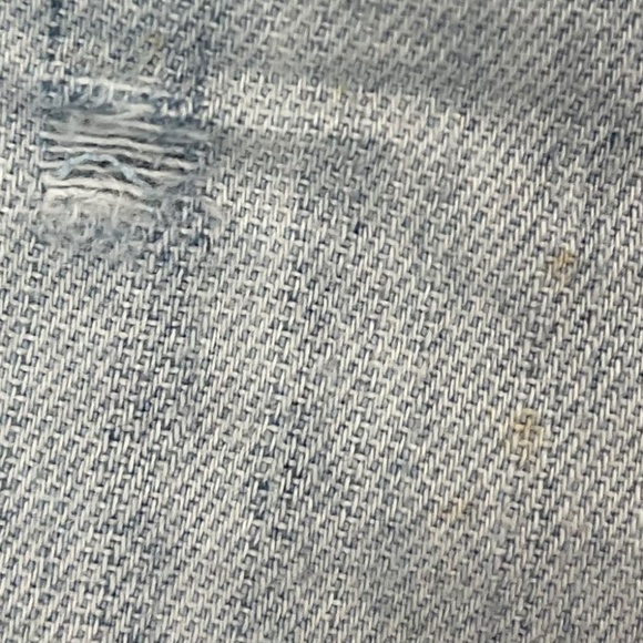 BKE Men's 30R Jake Straight Jeans Faded Light Blue Denim Stretch White Stitch - Picture 15 of 15